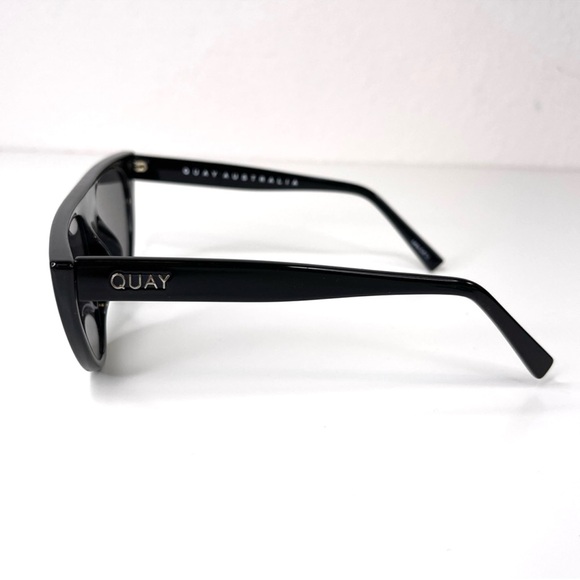 QUAY AUSTRALIA Run Away NEW Black Cat Eye Sunglasses NEW main image 6